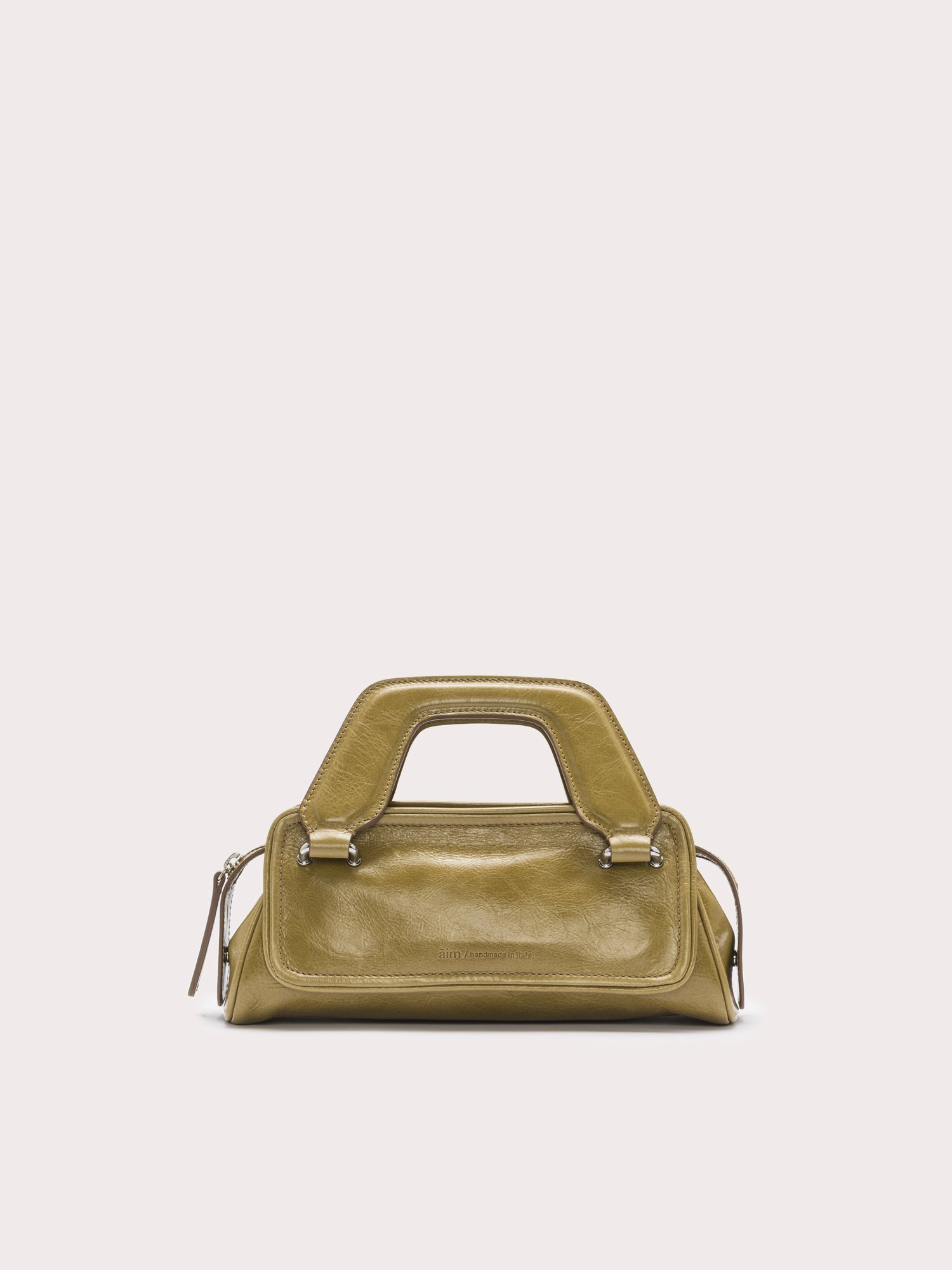 okame　J&M DAVIDSON olivia mini Soft Micro Olivia Crinkled Olive — āim/handmadeinitaly